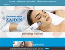 Tablet Screenshot of clinicadermatologicazaidin.com